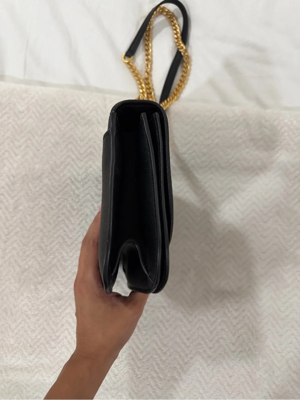 Tory Burch Emerson Flap Adjustable Shoulder Bag BLACK